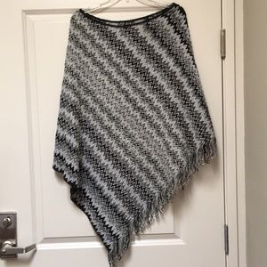 Missoni Poncho Metallic Black Gray